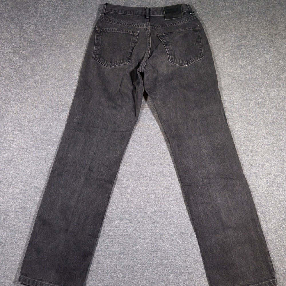 Harley Davidson Jeans Mens 28x32 Black Denim Straight Leg Biker Motorcycle - Picture 3 of 10